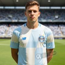 Camisa Grêmio - Modelo II Off-White e Azul Celeste M (M) Camisa Grêmio - Modelo II Off-White e Azul Celeste M (M)