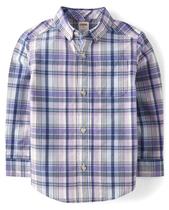 Camisa Gymboree Vernon Navy de manga comprida Button Up 2T Toddler