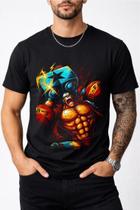 Camisa Halftone Estilosa Confortável TAMANHO:8ANOSCOR:PRETO