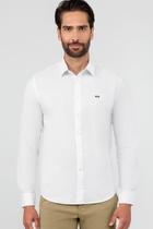 Camisa Hangar 33 Slim Fit Strech Branco Camisa Hangar 33 Slim Fit Strech Branco