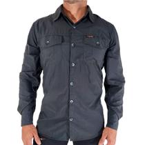 Camisa Hard Safari UV50+ Masculina Chumbo - Hard Adventure