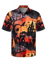 Camisa Hardaddy Halloween de manga curta com estampa engraçada M