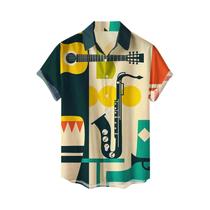 Camisa Havaiana Masculina De Verão Casual Com Manga Curta E Estampa Floral, Cardigã Acessível