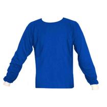 Camisa Helanca Light Com Punho Helanca Azul - Fuzil