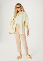 Camisa Hering Feminina Manga Bufante Oversized Amarelo