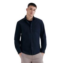 Camisa Hering Social Slim Mangas Longas cor Preta Camisa Hering Social Slim Mangas Longas cor Preta