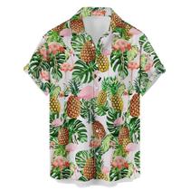 Camisa HLCFACI Hawaiian Casual Bowling de manga curta masculina 2X