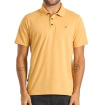 Camisa Hurley Polo Melange SM25 Masculina Mescla Amarelo