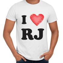 Camisa I Love RJ Rio de Janeiro - Web Print Estamparia