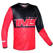 Camisa Ims Army Vermelha Off Road Trilha Motocross