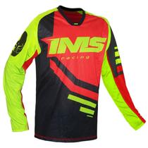 Camisa Ims Sprint Fluor - Preto Off Road Motocross Trilha Camisa Ims Sprint Fluor - Preto Off Road Motocross Trilha