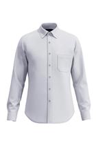 Camisa Individual Comfort Button Down Cinza Claro