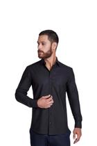Camisa Individual Comfort Compose Tricoline Preto