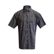 Camisa Individual Comfort Fit Manga Curta Azul Marinho