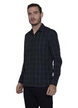 Camisa Individual Manga Longa Slim Fit Xadrez