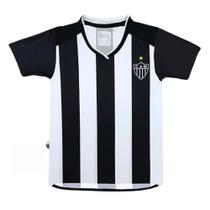 Camisa Infantil Atlético MG Listrada Gola V Oficial Camisa Infantil Atlético MG Listrada Gola V Oficial