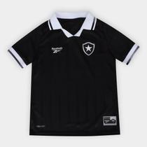 Camisa Infantil Botafogo II 25/26 s/n Torcedor Reebok Camisa Infantil Botafogo II 25/26 s/n Torcedor Reebok