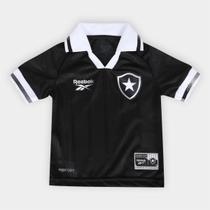 Camisa Infantil Botafogo II 25/26 s/n Torcedor Reebok Camisa Infantil Botafogo II 25/26 s/n Torcedor Reebok