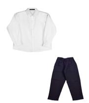 Camisa Infantil Branca + Calça Social Oxford Festa Casamento - JL Kids