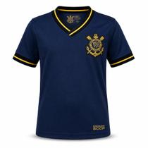 Camisa Infantil Corinthians Roxo Escudo Bordado Licenciado