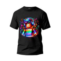 Camisa Infantil e adulto Gamer Roblox IA 100% Algodão Unissex