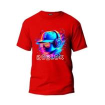 Camisa Infantil e adulto Gamer Roblox IA 100% Algodão Unissex Camisa Infantil e adulto Gamer Roblox IA 100% Algodão Unissex