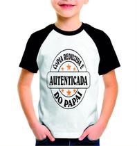 Camisa Infantil Estampada Manga Curta Personalizada Frase