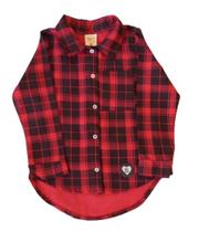 Camisa Infantil Feminina Flanela ML Angerô Camisa Infantil Feminina Flanela ML Angerô