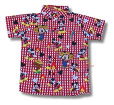 Camisa Infantil Festa Junina Xadrez Mickey Mouse Caipira