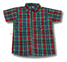 Camisa Infantil Festa Junina Xadrez Verde C Vermelho Caipira - Pequenos Encantos Baby