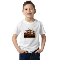 Camisa Infantil Five Night Freddy Pizza Fazbear 100% Algodão