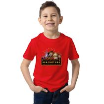 Camisa Infantil Game Five Nigh Terror Freddy 100% Algodão