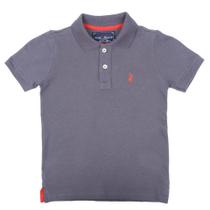 Camisa Infantil Gola Polo Cinza Austin Western 32475