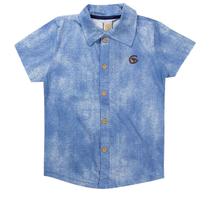 Camisa Infantil Gola Pólo Masculina Azul - Costão Mini