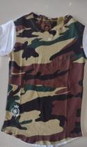 Camisa infantil Gola Redonda Tamanho P Cor Mesclada