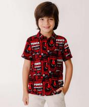Camisa Infantil Homem Aranha Tam 4 a 10 Vermelho-88006 Camisa Infantil Homem Aranha Tam 4 a 10 Vermelho-88006