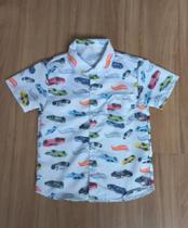 Camisa infantil Hotwheels menino