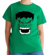 Camisa Infantil Hulk Héroi Personagem Dia Das Crianças