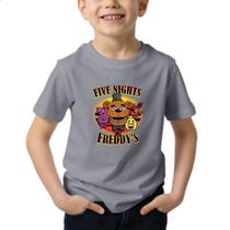 Camisa Infantil Jogo Five Misterio Night Terror 100% Algodão