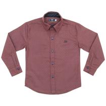 Camisa Infantil Look Jeans Manga Longa Vinho Camisa Infantil Look Jeans Manga Longa Vinho