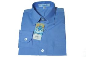 Camisa infantil manga longa - Tamanho 06 Azul Camisa infantil manga longa - Tamanho 06 Azul