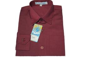 Camisa infantil manga longa - Tamanho 06 Vinho Camisa infantil manga longa - Tamanho 06 Vinho