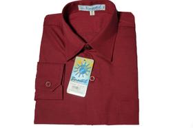 Camisa infantil manga longa - Tamanho 08 Vinho Camisa infantil manga longa - Tamanho 08 Vinho