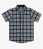 Camisa Infantil Masc Tricoline Xadrez Trick Nick Azul Camisa Infantil Masc Tricoline Xadrez Trick Nick Azul