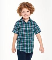 Camisa Infantil Masc Tricoline Xadrez Trick Nick Verde Camisa Infantil Masc Tricoline Xadrez Trick Nick Verde