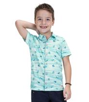 Camisa Infantil Masculina Peixinhos Trick Nick Verde