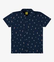 Camisa Infantil Masculina Rovi Kids Azul