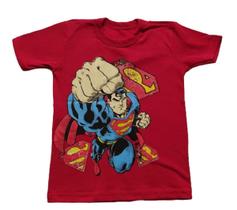 Camisa Infantil Masculina Vermelha Super Homem - P