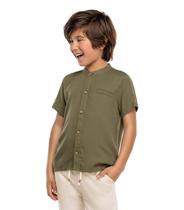 Camisa Infantil Masculina Viscose Trick Nick Verde