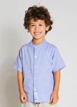 Camisa infantil meia manga c/botões Alphabeto Camisa infantil meia manga c/botões Alphabeto